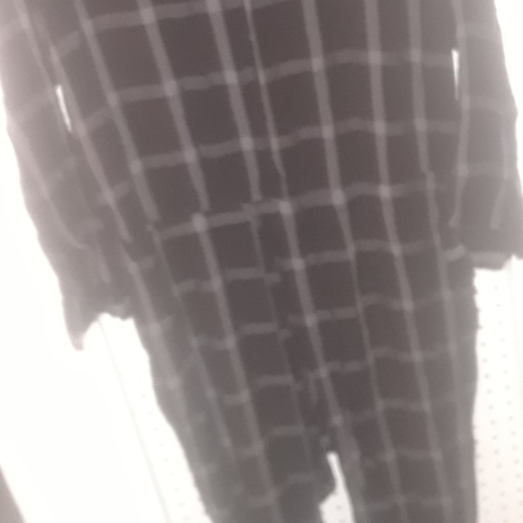 Black and grey plaid jumpsuit - Picture 3 of 4